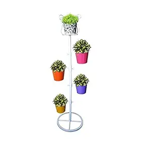 Decorscent Multiple Pot Holder Metal Stand Including 5 pots