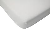 Jollein 511-847-00001 Spannlaken Jersey Laufstallmatratze, 75 x 95 cm, weiß