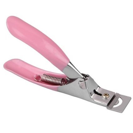 Pink Nail Clipper Manicure Tool Acrylic Gel False Nail Clipper / Edge Cutter Tips Nail Professional by Boolavard® TM