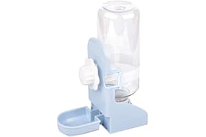 SNOWINSPRING Jcevium 500ML Pet Parrots Birds Drinker Pigeon Rabbit Drinking Water Feeder Bowl Dog Cage Hanging Water Dispenser Device, blue