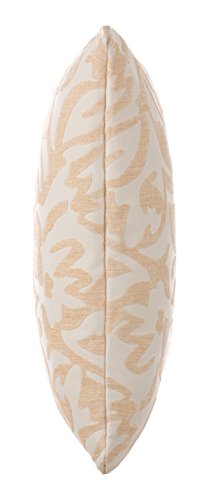 Jacquard Deko Kissen Zierkissen Couchkissen Sofakissen Motivkissen – mit Füllung Größe: ca. 50×50 cm Farbe: Creme/Beige – von Brandsseller - 3
