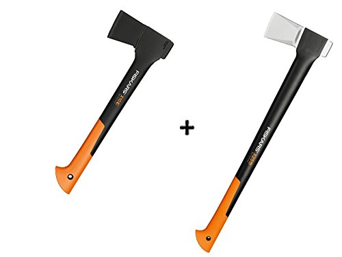Preisvergleich Produktbild Gartenpaul Set: FISKARS Spaltaxt X25 - XL + FISKARS Universalaxt X10 - S