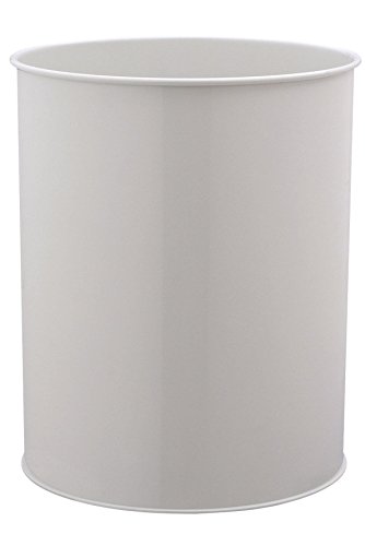 Durable 330110 Papierkorb Metall rund, 15 Liter, grau
