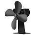 Produktbild camelliaES Energy Saving Heat Powered Stove Fan Low Noise Fireplace Fan Eco-Friendly Wood Burning Fan No Electronic Needed