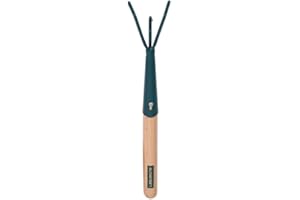 Leborgne, Griffe de jardin 3 dents à main Duopro, Outil de désherbage et entretien du jardin, léger (0,27 kg), en acier, idéal pour particuliers et professionnels du jardinage, ergonomique et durable