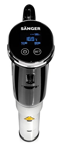 Sänger Premium Sous Vide Stick 1300 Watt | Niedrigtemperatur-Garer bis zu 60 Stunden Garzeit einstellbar | Bringen und halten Sie Wasser auf Temperatur zwischen 15 – 95 °C | Mit Befestigungsklammer - 4