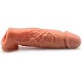 BeHorny Brown Colour Realistic Penis Sleeve Extender, Extra Girth and Length, 5.9-Inch