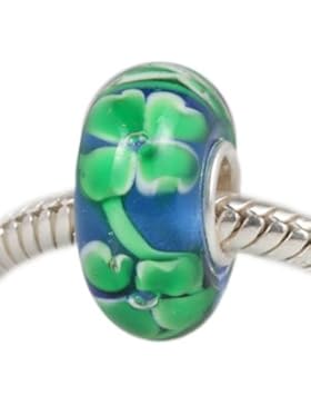 Andante-Stones 925 Sterling Silber Murano Glas Bead 
