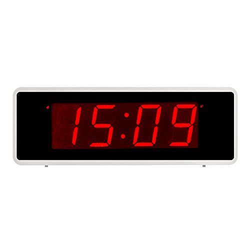 Kwanwa Portátil Pantalla Alarma Reloj con Números Grandes 1.4 