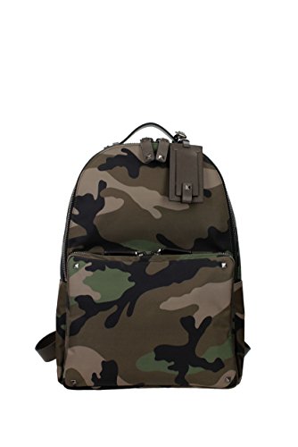 Preisvergleich Produktbild Valentino Nylon Rucksack Herren Tasche Laptop Schulrucksack Grün