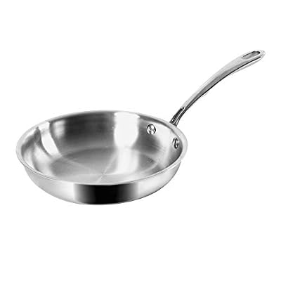Sitram 710732, Poêle Rapsody en acier inoxydable qualité professionnelle diam. 24 cm - tous feux dont induction