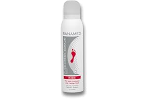 ‎SANAMED Sanamed Fuß-Creme-Schaum Rubin Fußschaum bei sehr trockener und rissiger Haut, mit 15% Urea, 300 ml