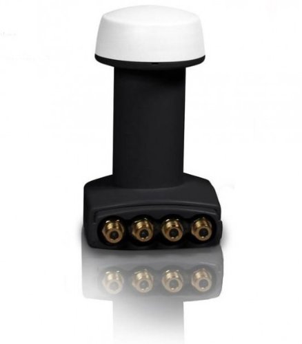 FaVal SE tipo Quad LNB 0,1 db HDTV digital para full-HD y 3D ready (Quattro Switch)