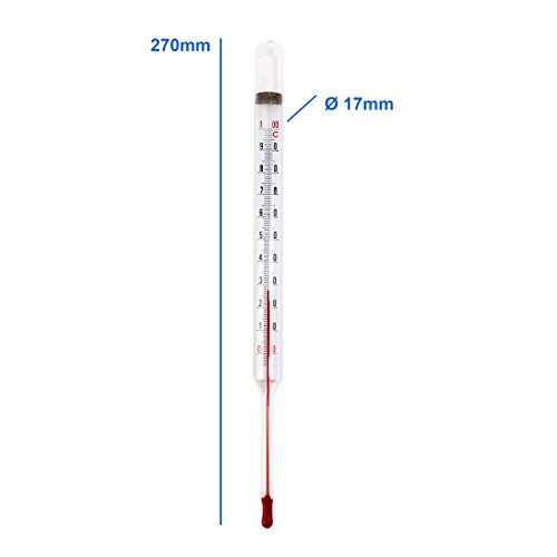 Lantelme 5247 Kesselthermometer Glas . Fleischerei Metzgerei Thermometer - 3