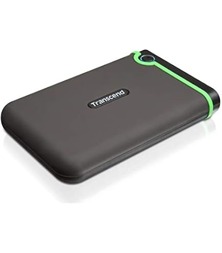 Transcend StoreJet 25M3 2TB Rugged Portable Hard Drive, Military