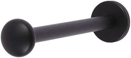 Black metal elliptical curtain hold back - Single