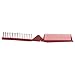 Small Travel Folding Plastic Dual Wine Red Hair Brush Comb