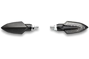 SOVVILU Coppia frecce indicatori direzione originali Yamaha a led omologati moto scooter specifiche per tutti i modelli (Carbon matt finish)