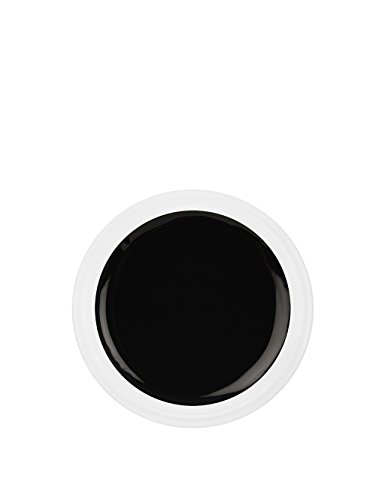 NDED UV-Farbgel – Professionelles Color-Gel PURE für Nagelstudios, Straight Black, mittelviskos, schwarz, 5 ml, UV geeignet, säurefrei - 2