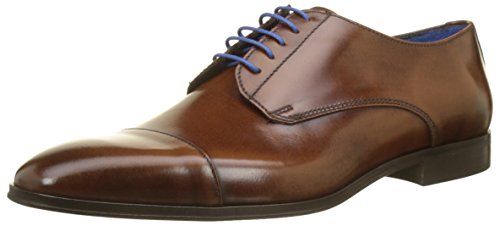 AZZARO Remake, Derbys Hommes, Marron (Cognac 47), 42 EU