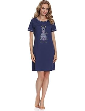 Italian Fashion IF Damen Nachthemd Raspberry 0114