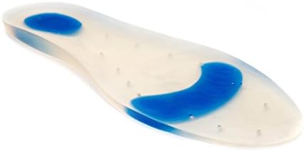 Silicone Insole Full Length With Soft Spot And Metatarsal Spot 100% Medical Grade Silicone (UK Size 7 to 8 / Euro 42)