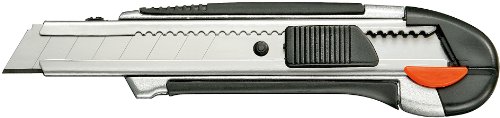 Preisvergleich Produktbild 2 Stück Cuttermesser Mehrzweck Profimesser mit Abbrechklingen Alu Druckguss