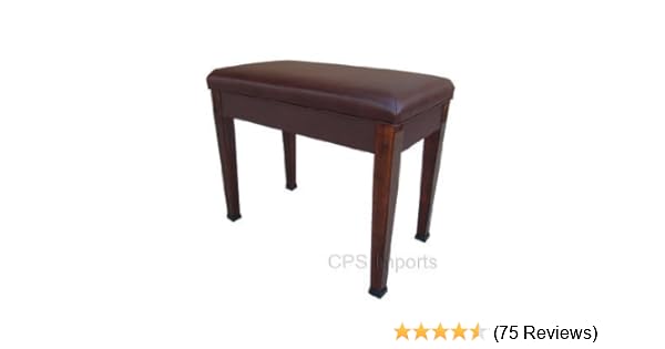 Walnut Digital Piano Bench With Music Storage Amazon Co Uk Musical Instruments