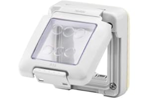 GEWISS DI FAZIO SRL Gewiss Combi In Calotta Stagna 2 posti System IP55 Grigio RAL 7035 GW27401