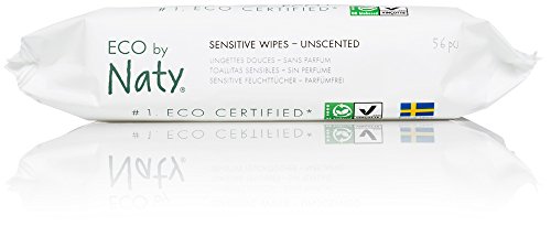 Naty by Nature Babycare Öko Feuchttücher Unparfümiert, 12er Pack (12 x 56 Stück) - 3