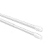 Produktbild Flairdeco Vitragestangen mit Schraubhaken, Scheibenstangen oval, Metall-Kunststoff, Weiß, ausziehbar 80-140 cm, 4 Stück