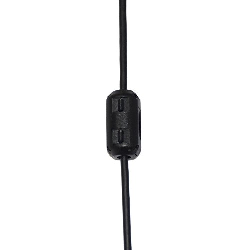 10er-Pack 5mm Durchmesser Schalter auf Ferrit Kern Kette Ringkerndrossel Cord RFI EMI Geräusch unterdrückungs-Filter für USB Audio Video Power HDMI VGA DVI Kabel Schwarz - 5