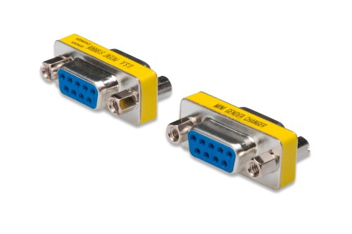 ASSMANN Cambiador de género DIGITUS D-Sub 9 - Adaptador - Conector de 9 Pines Hembra a Hembra - RS-232 - RS-485 - TTL - Carcasa metálica