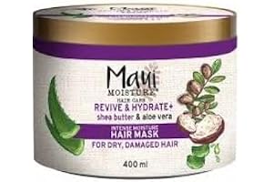 Maui Moisture Revive & Hydrate Shea Butter Hair Mask (400 ml) fuktgivande hårmask för torrt, skadat hår med krämigt sheasmör