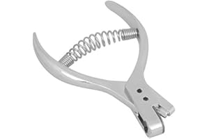 ‎NIKOU Nikou Kerbschnittzange, Muster Notcher Schneider Nähzange Lochzange Stanzzange Kerbzange Ausklinkzange, Stahl Pattern Notcher Designer Professionelle Pattern Marking Tool 10.5X7cm