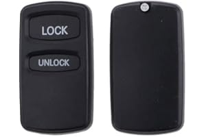 CABLEPELADO AUTOZOCO Carcasa Mando Llave De Coche 2 Botones Compatible con Mitsubishi Outlander, Montero Sport, Pajero, Eclipse, Lancer, Lancer Evolution, Galant, Eclipse Spyder, Endeavor, Grandis, Abrir-Cerrar