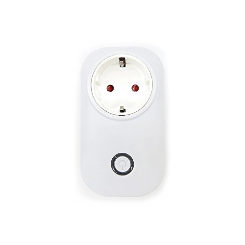 Preisvergleich Produktbild WLAN Steckdose mit Fernsteuerung inkl Zeitsteuerung Energiesparfunktion und USB Anschluss über Android / iOS-App Stütze Alexa