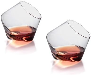 Sempli Cupa-Rocks Clear Whiskey Glasses, Set of 2 in Gift Box