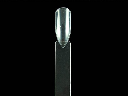 dealglad® 50 False Nail Art Tipps Sticks Nagellack Farbe Karte Teller Display Stoffproben Nail Art Praxis Vorlagen, plastik, durchsichtig, 12,7 cm - 5