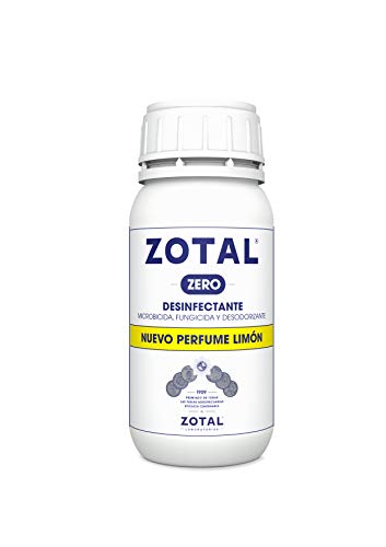Zotal Zero Desinfectante Microbicida, Limón - 2 Recipientes de 250 ml - Total: 500 ml