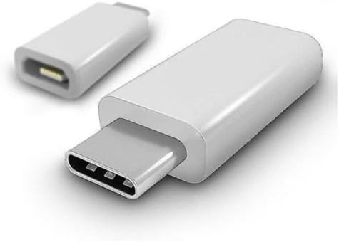 [2 IN 1 pack] - USB-C (male) to Micro USB Adapter (female) (White)