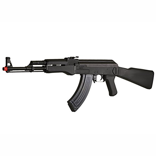 Fucile Elettrico per Softair CYMA AK 47 Nero Soft Air con Hop-up Batteria Caricabatteria