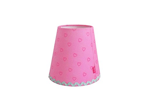 Kinder Kronleuchter / Lüster weiß, bunten Stoffschirmchen in verschiedenen Designs, Lief! 12031Set - 3