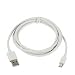 Produktbild Ladekabel Datenkabel Handy Kabel für Samsung Galaxy S2 / S3 / S3 Neo / S3 Mini / S4 / S4 Mini / S5 / S5 Mini / S6 / S6 Edge / S7 / S7 Edge / A3 / A5 / A7 / Note 2 / Note 3 / Note 4 / Note 5 / Alpha weiß