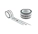 Price comparison product image [ 2 Roll ] Waterproof Ruler Tape Measure, Decorative Paper Tape 25mm x 10 Meter / Roll,1 Meter Cycle Scale Self-adhesive paper tape, Removable No Sticky Glue Ruler Tape, Hand Shredded Measuring Tape, Reused Tape Measure