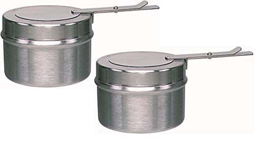 Gastro-Bedarf-Gutheil Récipients à pâte Combustible de Rechange pour Chafing Dishes, Acier Inoxydable, Lot de 2