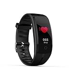 DGRTUY Smart Armband Fitness-Tracker Farbdisplay Smart Armband Pulsuhr Blutdruck Messen