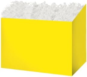 Small Solid Yellow Basket Boxes6-3/4X4X5 inch 6 pack