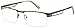 Produktbild General New Half Rimmed 100% Stainless Steel Eyeglasses Frames Black
