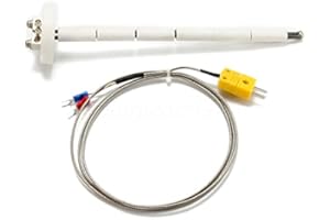 Oniissy K-Type Thermoelement Keramik Ofensonde für K-Type Sonde Thermoelementsensor & Messgerät im Temperaturbereich von -50 ° C - 1300 ° C